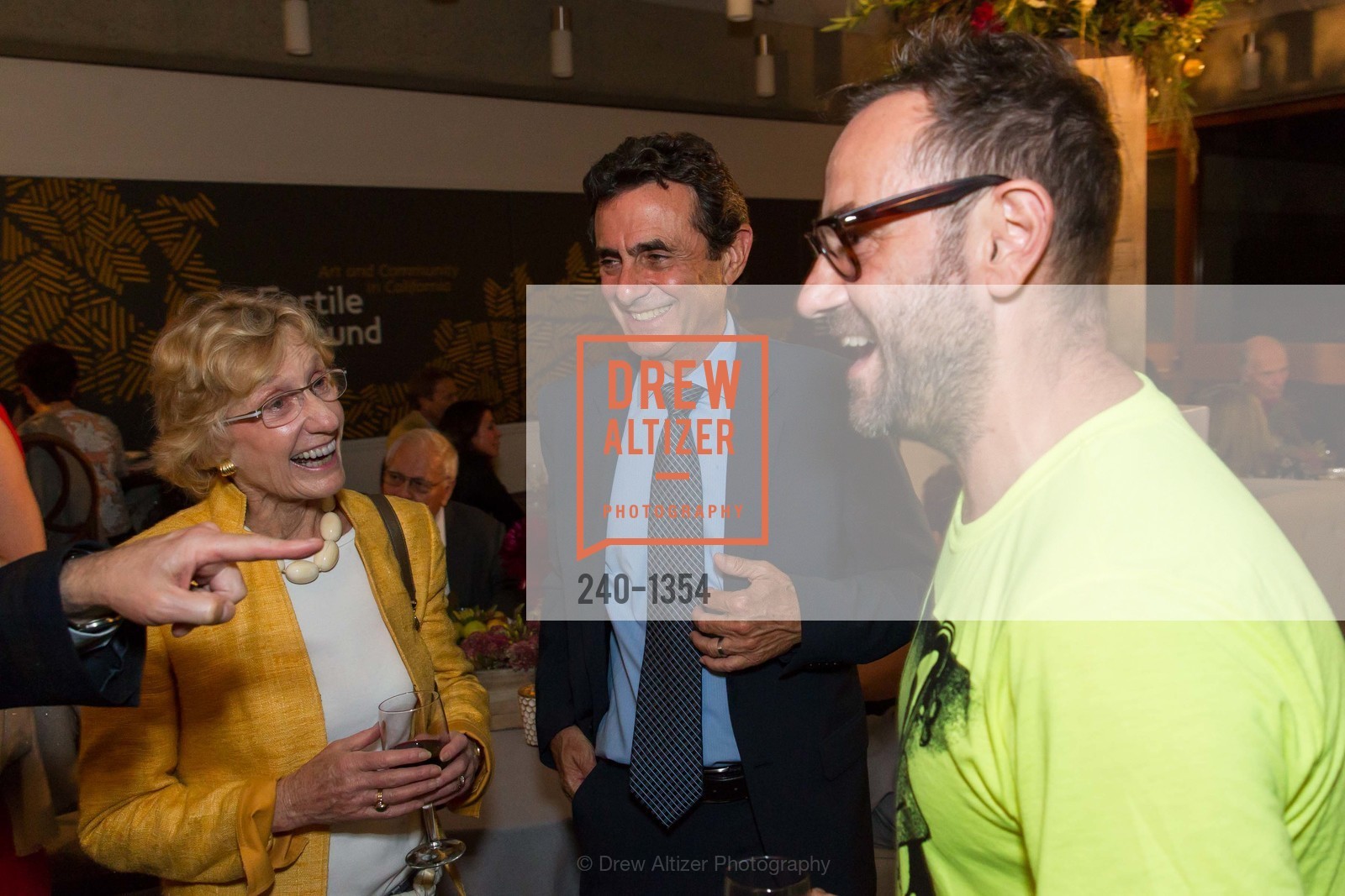 Nancy Bechtle, Neal Benezra, Christopher Hansen, OMCA and SFMOMA Celebrate Opening of Fertile Ground, Oakland Museum of California. 1000 Oak Strett, Photo #240-1354 Nancy Bechtle, Neal Benezra, Christopher Hansen, Photo #240-1354