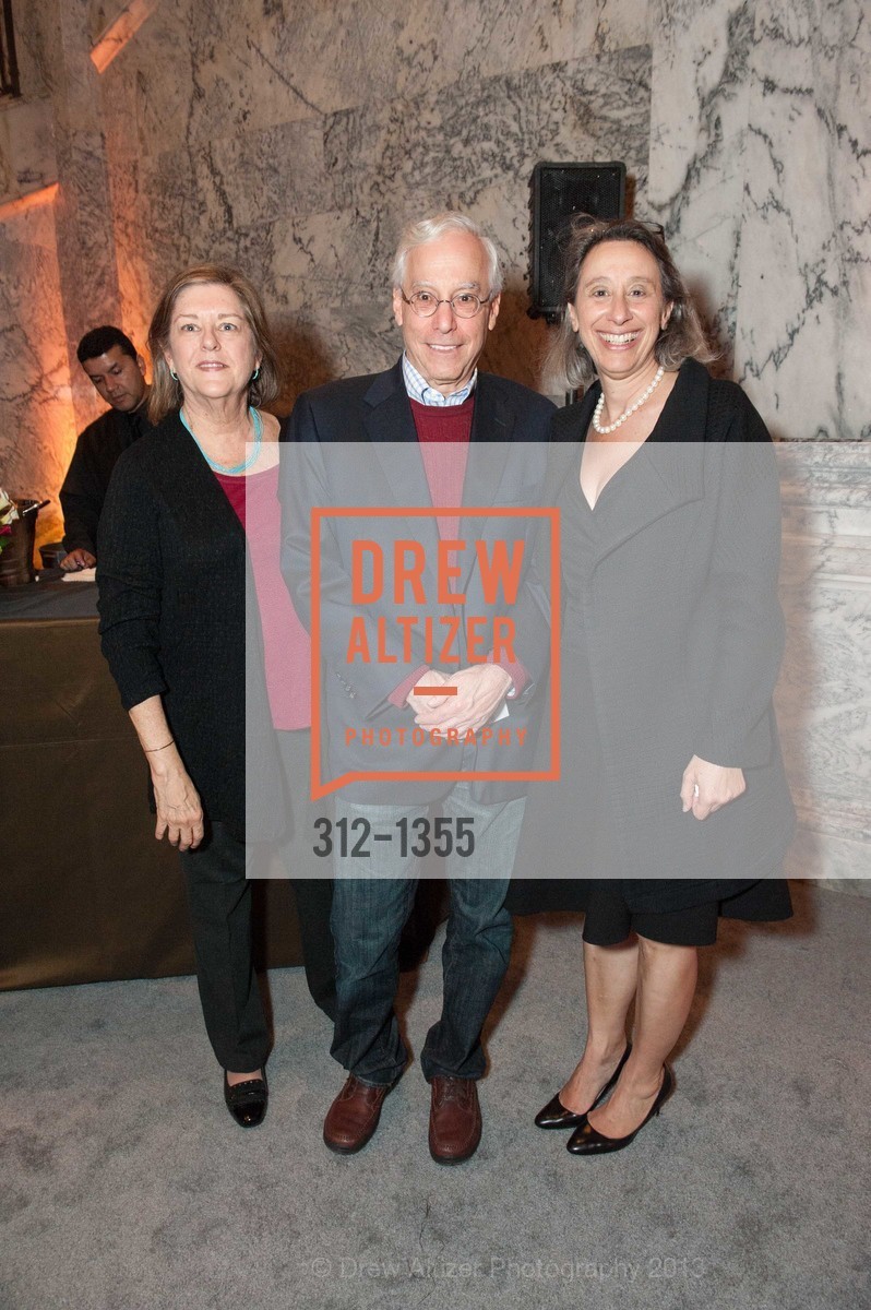Sally Randel, Paul Fearer, Connie Wolf, SFMOMA and Cantor Arts Center Opening Reception, Cantor Arts Center. 328 Lomita Dr, November 12th, 2013, Photo #312-1355 Sally Randel, Paul Fearer, Connie Wolf, Photo #312-1355
