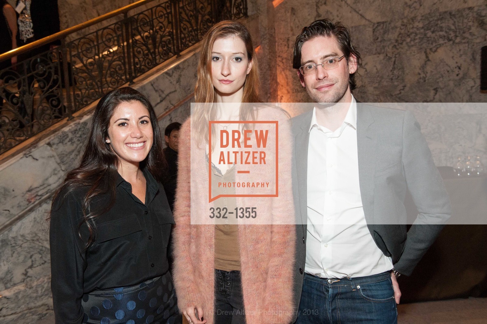 Denise Marica, Maya Alex, Jordan Deschamps-Braly, SFMOMA and Cantor Arts Center Opening Reception, Cantor Arts Center. 328 Lomita Dr, November 12th, 2013, Photo #332-1355 Denise Marica, Maya Alex, Jordan Deschamps-Braly, Photo #332-1355