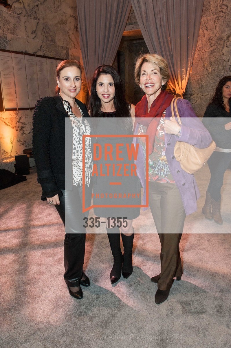 Dolly Chammas, Candace Cavanaugh, Nancy Forster, SFMOMA and Cantor Arts Center Opening Reception, Cantor Arts Center. 328 Lomita Dr, November 12th, 2013, Photo #335-1355 Dolly Chammas, Candace Cavanaugh, Nancy Forster, Photo #335-1355