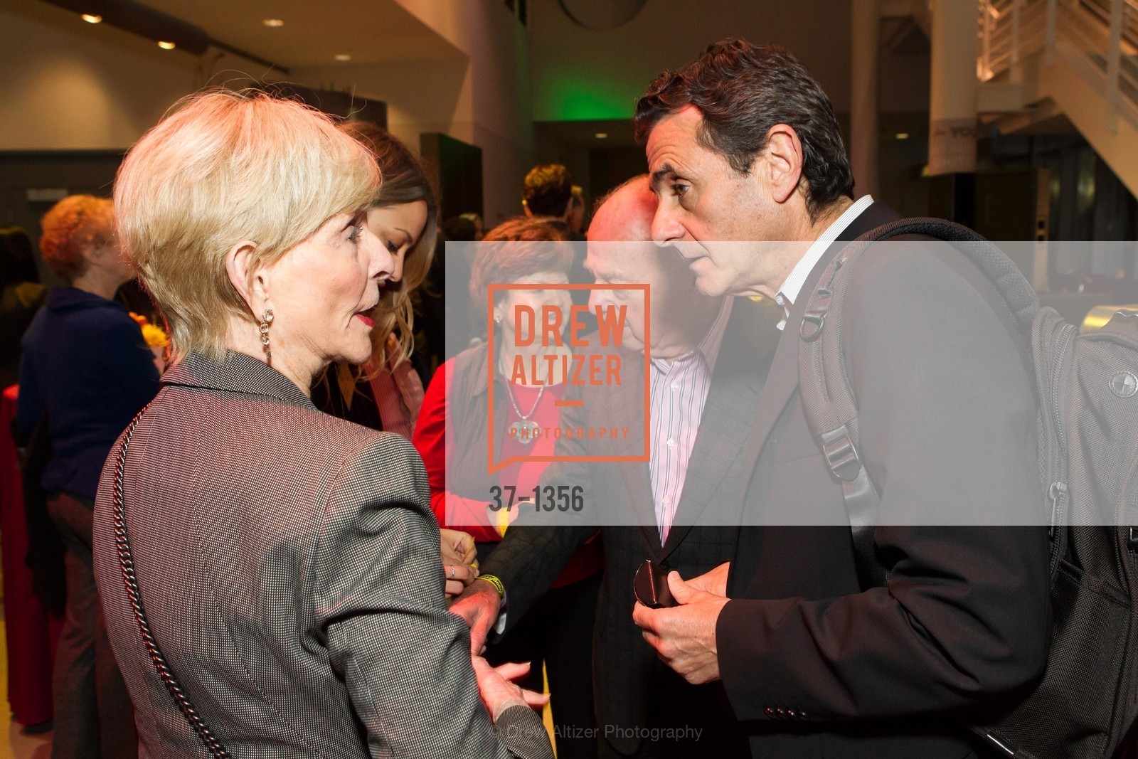 Shirley Davis, Paul Sack, Neal Benezra, SFMOMA and YBCA Celebrate Opening of Public Intimacy, Yerba Buena Center for the Arts. 701 Mission Street, Photo #37-1356 Shirley Davis, Paul Sack, Neal Benezra, Photo #37-1356