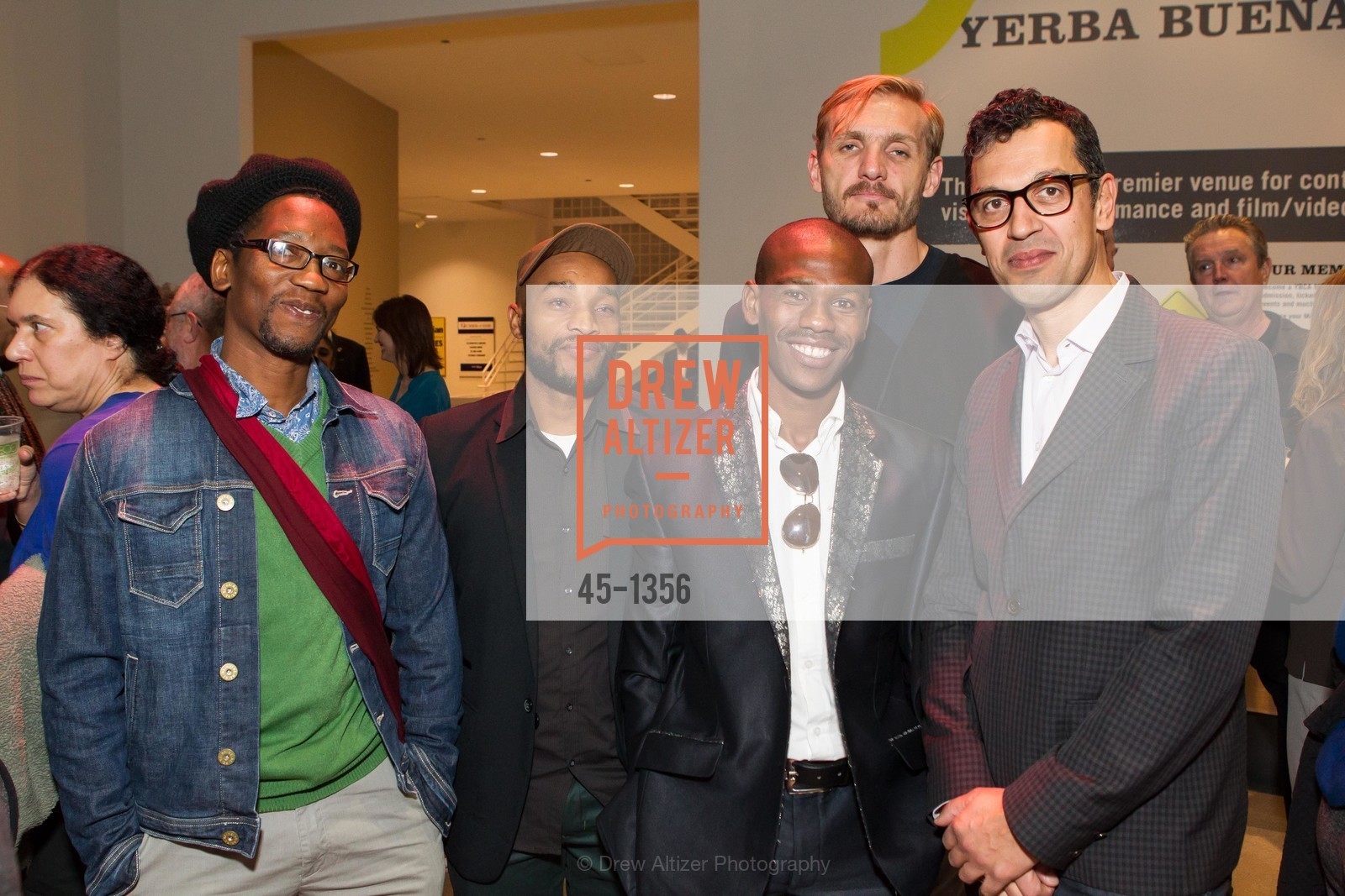 Sello Pesa, Humphrey Maleka, Erian Ntsmpu, Vaughn Sadie, Dominic Willston, SFMOMA and YBCA Celebrate Opening of Public Intimacy, Yerba Buena Center for the Arts. 701 Mission Street, Photo #45-1356 Sello Pesa, Humphrey Maleka, Erian Ntsmpu, Vaughn Sadie, Dominic Willston, Photo #45-1356