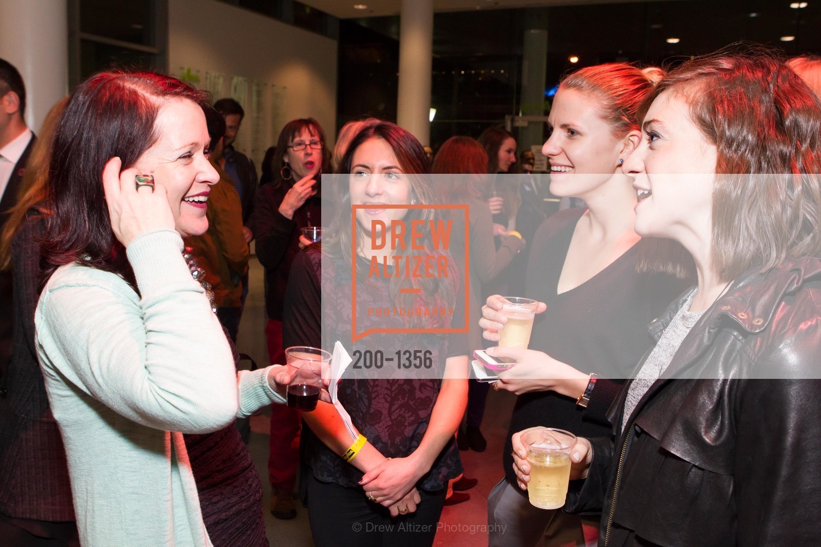 Deborah Cullinan, Sonni Bendetson, Jessie Chamberlin, Julia Baron, SFMOMA and YBCA Celebrate Opening of Public Intimacy, Yerba Buena Center for the Arts. 701 Mission Street, Photo #200-1356 Deborah Cullinan, Sonni Bendetson, Jessie Chamberlin, Julia Baron, Photo #200-1356