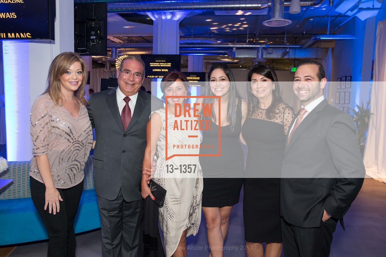 Natalie Tortorice, John Lahlouh, Dina Lahlouh, Nicolette Tortorice, Marilyn Tortorice, Tony Lahlouh, SFMOMA Bay Area Treasure Launch Party, Yammer Headquarters. 1355 Market St, September 20th, 2013, Photo #13-1357 Natalie Tortorice, John Lahlouh, Dina Lahlouh, Nicolette Tortorice, Marilyn Tortorice, Tony Lahlouh, Photo #13-1357