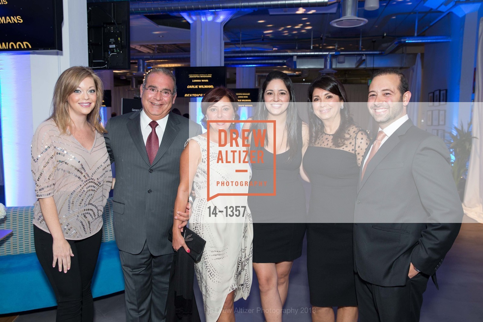 Natalie Tortorice, John Lahlouh, Dina Lahlouh, Nicolette Tortorice, Marilyn Tortorice, Tony Lahlouh, SFMOMA Bay Area Treasure Launch Party, Yammer Headquarters. 1355 Market St, September 20th, 2013, Photo #14-1357 Natalie Tortorice, John Lahlouh, Dina Lahlouh, Nicolette Tortorice, Marilyn Tortorice, Tony Lahlouh, Photo #14-1357