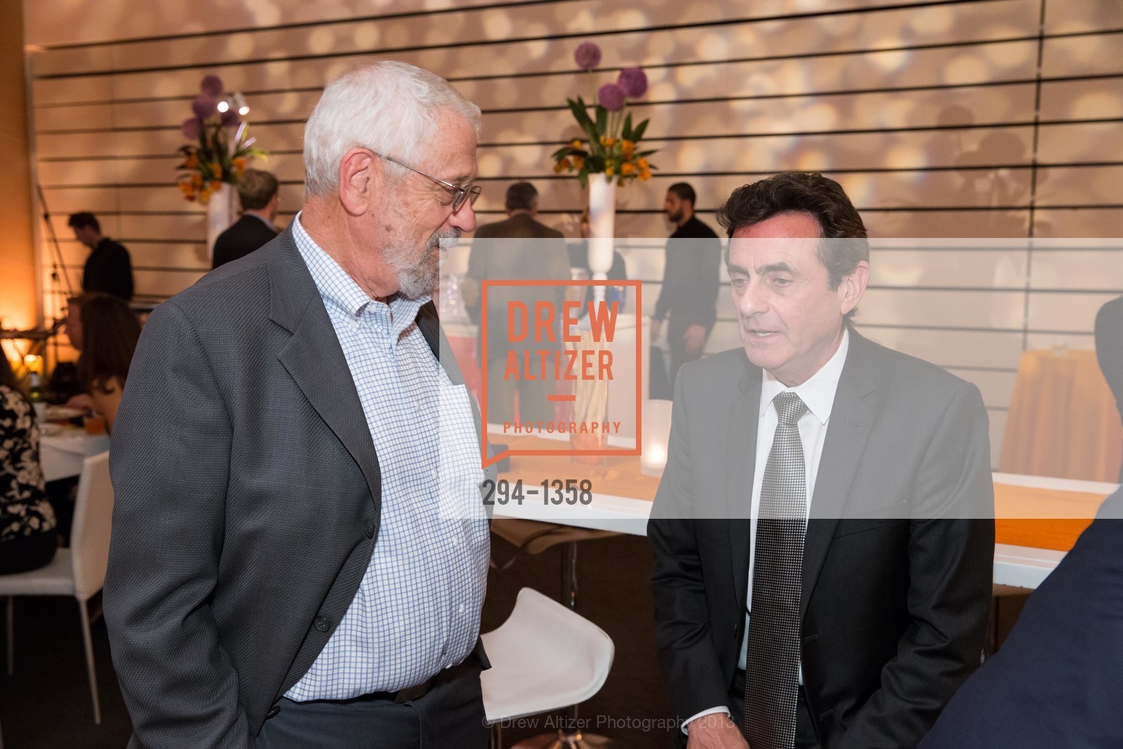 Dick Greene, Neal Benezra, SFMOMA Beyond Belief Opening Reception, Contemporary Jewish Museum. San Francisco, California, June 26th, 2013, Photo #294-1358 Dick Greene, Neal Benezra, Photo #294-1358