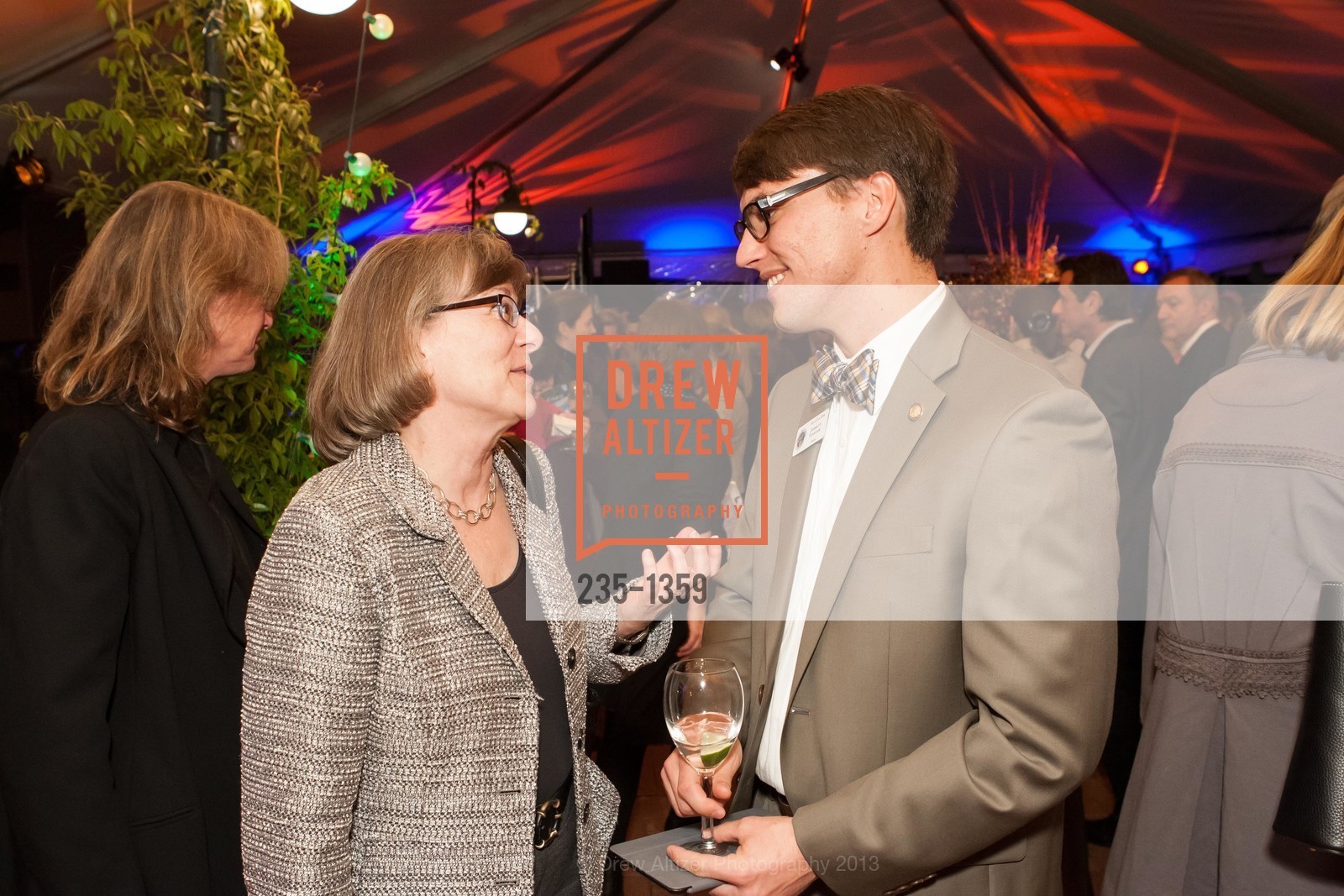 Marcia Somers, Jarrett Fishpaw, SFMOMA Opening Reception for Project Los Altos, Los Altos History Musem. Los Altos, California, November 6th, 2013, Photo #235-1359 Marcia Somers, Jarrett Fishpaw, Photo #235-1359
