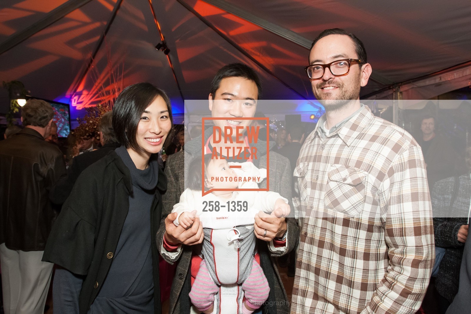 Kelly Huang, Vince Huang, Mackenzie Huang, Yoni Levy, SFMOMA Opening Reception for Project Los Altos, Los Altos History Musem. Los Altos, California, November 6th, 2013, Photo #258-1359 Kelly Huang, Vince Huang, Mackenzie Huang, Yoni Levy, Photo #258-1359