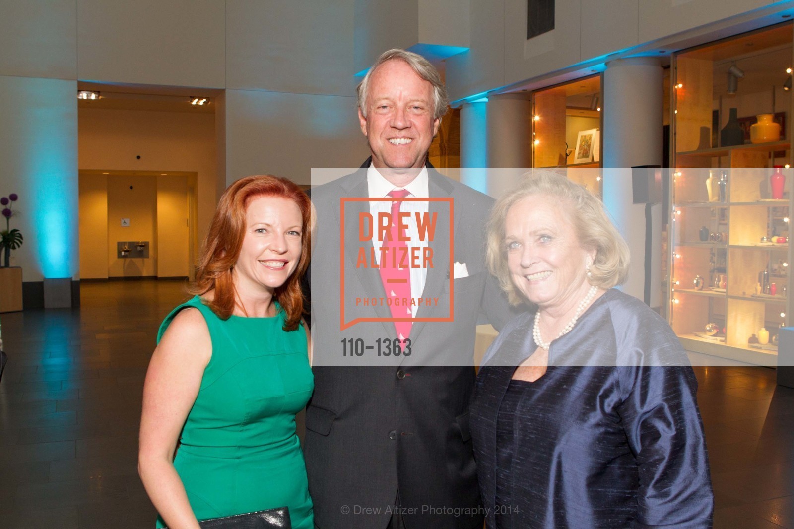 Elaine Asher, Charlie Hulley, Maura Morey, SFMOMA Opening Reception for Gorgeous, Asian Art Museum. San Francisco, California, June 19th, 2014, Photo #110-1363 Elaine Asher, Charlie Hulley, Maura Morey, Photo #110-1363