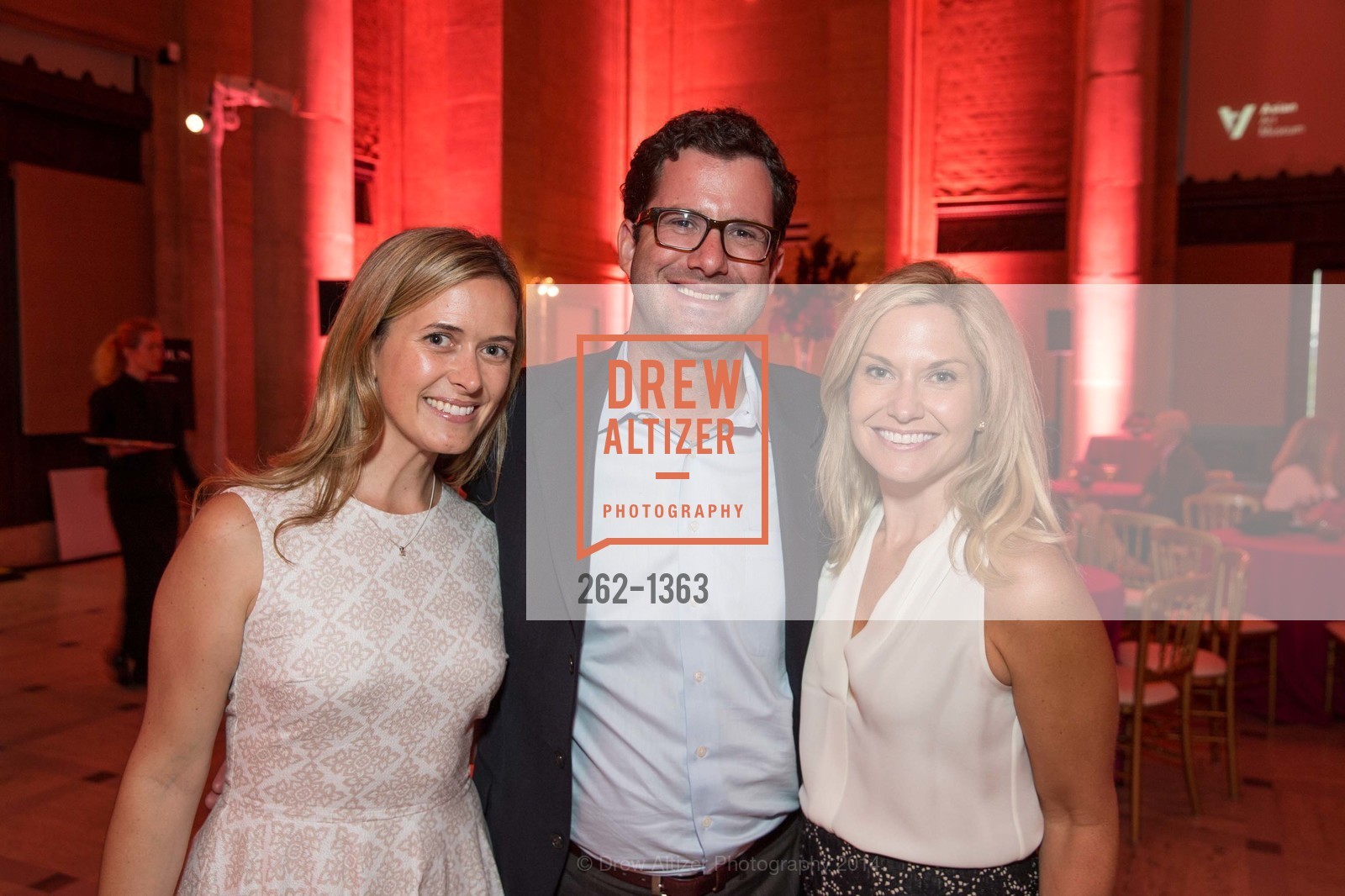 Brook Chapel, John Taube, Ashley Huck, SFMOMA Opening Reception for Gorgeous, Asian Art Museum. San Francisco, California, June 19th, 2014, Photo #262-1363 Brook Chapel, John Taube, Ashley Huck, Photo #262-1363
