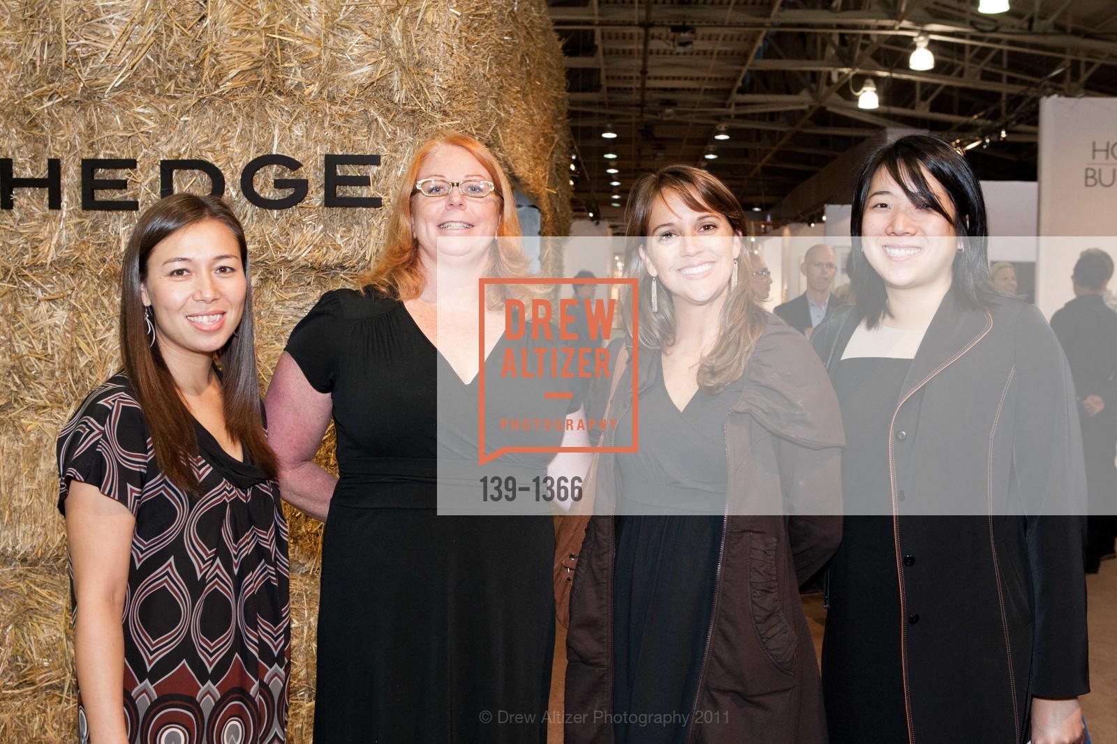 Kaoru Hudachek, Debbie Gray, Kristi Reed, Catherine Wu, SF20/21 Opening Night, A Benefit for SFMOMA, Festival Pavilion. Fort Mason, California, September 15th, 2011, Photo #139-1366 Kaoru Hudachek, Debbie Gray, Kristi Reed, Catherine Wu, Photo #139-1366