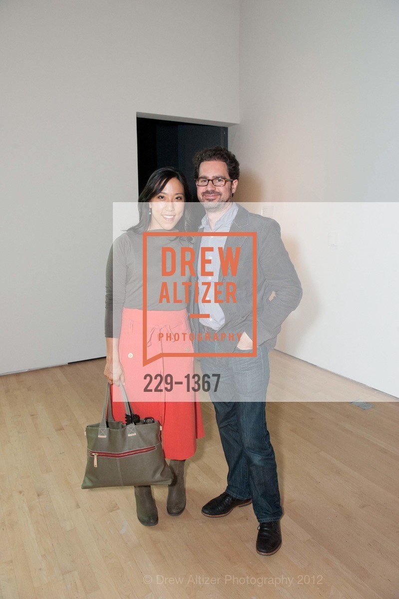 Nadia Oka, Anthony Discenza, Opening Receptions for Mark Bradford and Rineke Dijkstra, SFMOMA. San Francisco, California, February 15th, 2012, Photo #229-1367 Nadia Oka, Anthony Discenza, Photo #229-1367