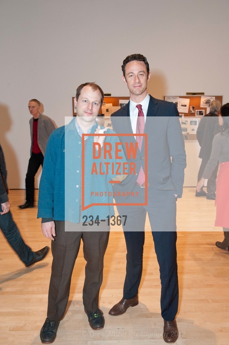 Jason Fulford, Darius Himes, Opening Receptions for Mark Bradford and Rineke Dijkstra, SFMOMA. San Francisco, California, February 15th, 2012, Photo #234-1367 Jason Fulford, Darius Himes, Photo #234-1367