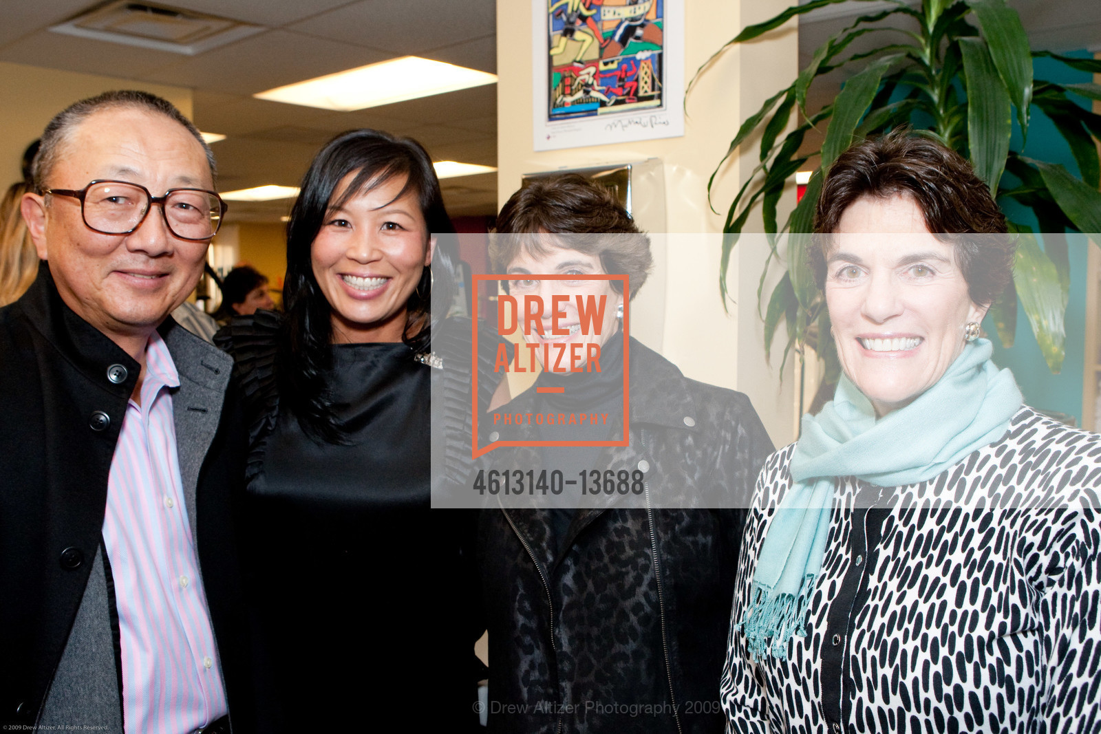 Percy Nakagawa, Melissa Lee, Glennie Eisele, Francie Ostheimer, Celebration for the 30th Anniversary of the Center for Sports Medicine at Saint Francis Memorial Hospital and James Garrick, MD, US, October 22nd, 2009, Photo #4613140-13688 Percy Nakagawa, Melissa Lee, Glennie Eisele, Francie Ostheimer, Photo #4613140-13688