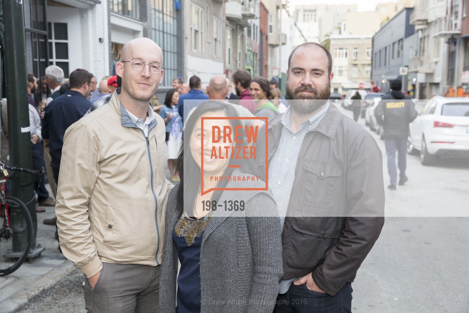 Benjamin McGriff, Karen Moy, Justin Trigg, Clayton Timbrell & Co Office Opening, Clayton Timbrell & Co. 90 Cedar St, August 18th, 2016, Photo #198-1369 Benjamin McGriff, Karen Moy, Justin Trigg, Photo #198-1369