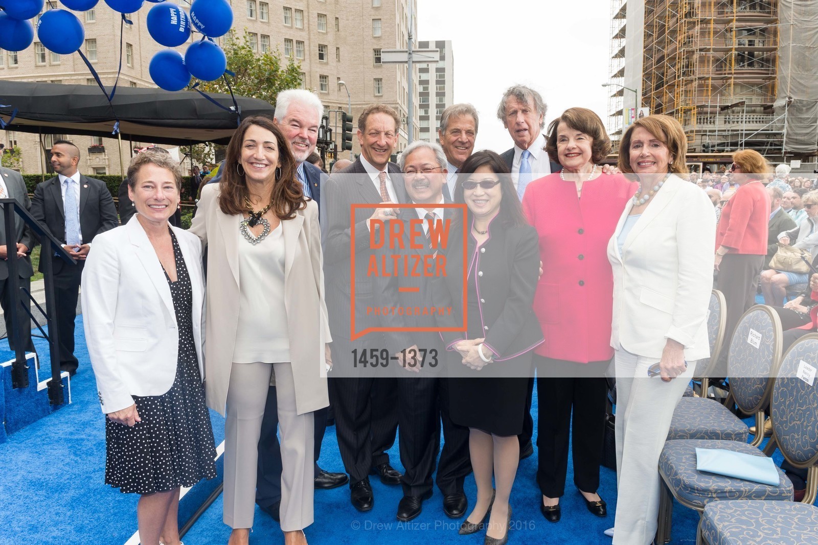 Pam Baer, Paul Tormey, Larry Baer, Ed Lee, Paul Pelosi, Anita Lee, Richard Blum, Dianne Feinstein, Nancy Pelosi, Photo #1459-1373