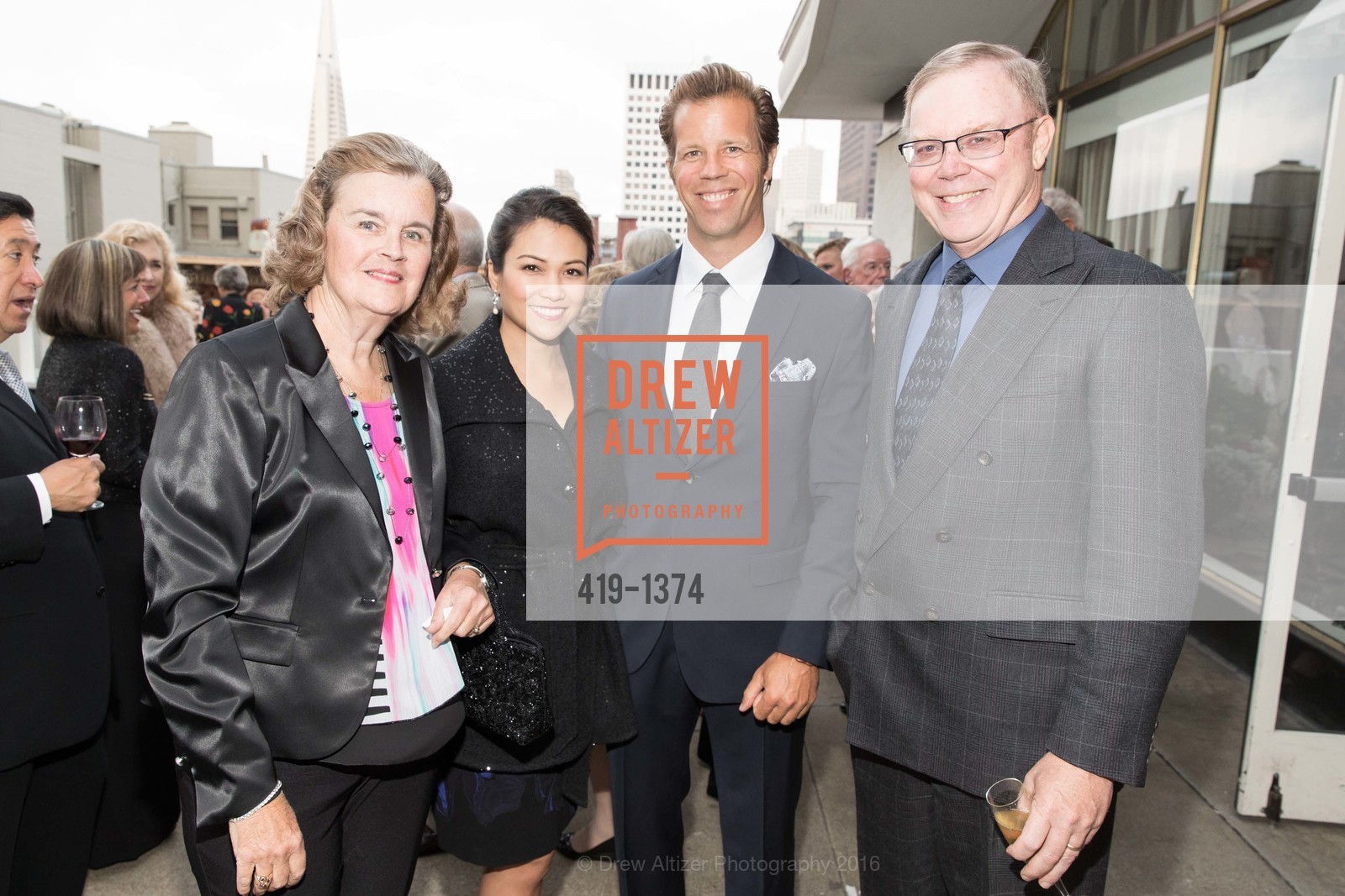 Nancy DeWeese, Christine Lopez, Mark DeWeese, Gary DeWeese, Tony Bennett Benefit Dinner and Concert, Fairmont, Venetian Room, August 20th, 2016, Photo #419-1374 Nancy DeWeese, Christine Lopez, Mark DeWeese, Gary DeWeese, Photo #419-1374