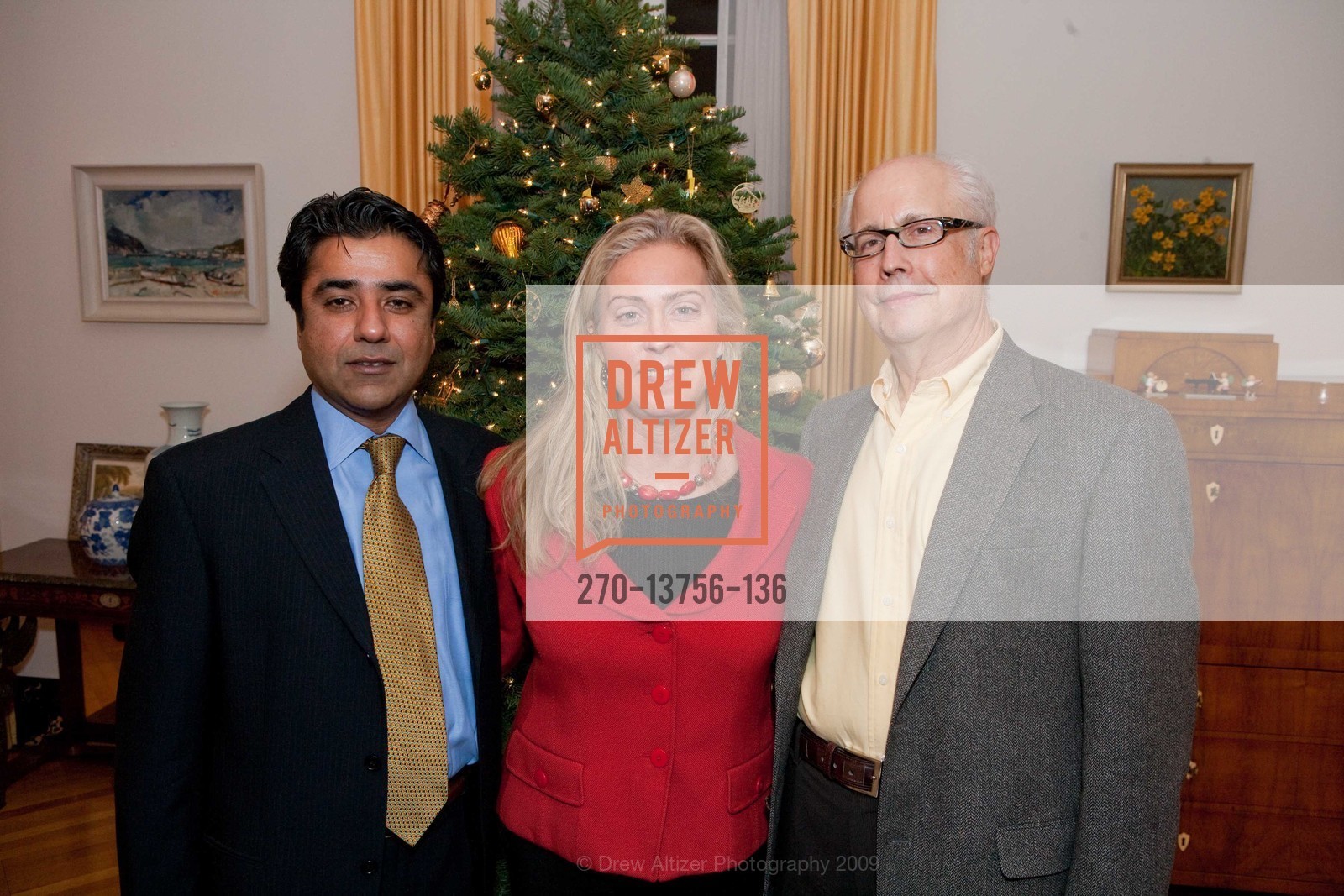 Zahid Jahania, Carol Copsey, Daniel Berkley, Red Cross and German Consulate Reception, US, December 3rd, 2009, Photo #270-13756-136 Zahid Jahania, Carol Copsey, Daniel Berkley, Photo #270-13756-136