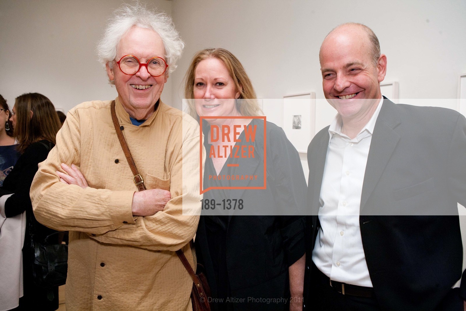 George Woodman, Cydney Payton, Kevin Causey, Opening Reception for Francesca Woodman and The Air We Breathe at SFMOMA, SFMOMA, November 4th, 2011, Photo #189-1378 George Woodman, Cydney Payton, Kevin Causey, Photo #189-1378
