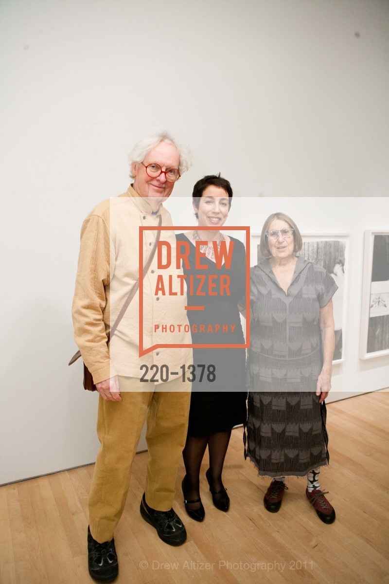 George Woodman, Corey Keller, Betty Woodman, Opening Reception for Francesca Woodman and The Air We Breathe at SFMOMA, SFMOMA, November 4th, 2011, Photo #220-1378 George Woodman, Corey Keller, Betty Woodman, Photo #220-1378