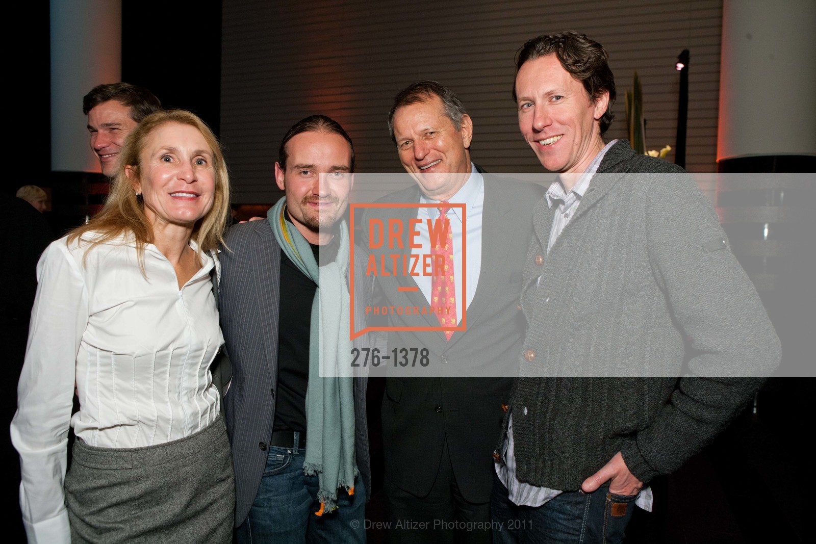 Lizanne Suter, Mark Vinokur, Ben Suter, Daniel Lucas, Opening Reception for Francesca Woodman and The Air We Breathe at SFMOMA, SFMOMA, November 4th, 2011, Photo #276-1378 Lizanne Suter, Mark Vinokur, Ben Suter, Daniel Lucas, Photo #276-1378