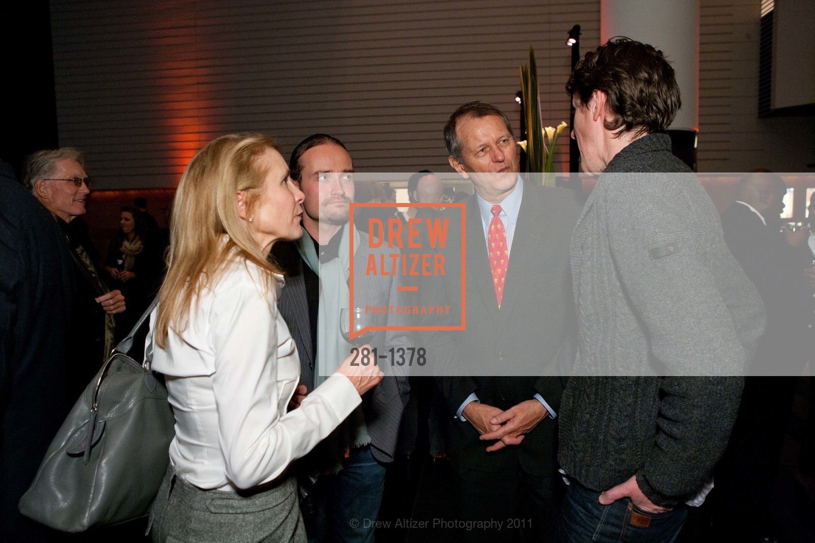 Lizanne Suter, Mark Vinokur, Ben Suter, Daniel Lucas, Opening Reception for Francesca Woodman and The Air We Breathe at SFMOMA, SFMOMA, November 4th, 2011, Photo #281-1378 Lizanne Suter, Mark Vinokur, Ben Suter, Daniel Lucas, Photo #281-1378