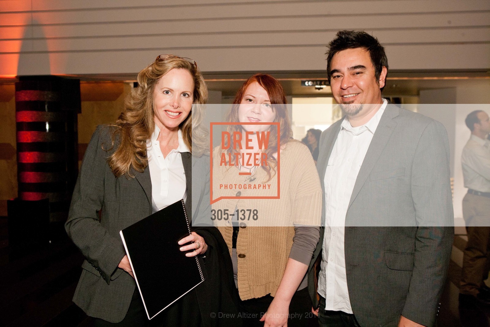 Marla Wasser, Karen Gallagher Iverson, Andy Iverson, Opening Reception for Francesca Woodman and The Air We Breathe at SFMOMA, SFMOMA, November 4th, 2011, Photo #305-1378 Marla Wasser, Karen Gallagher Iverson, Andy Iverson, Photo #305-1378