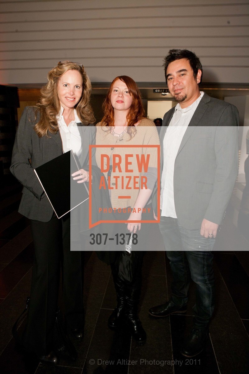 Marla Wasser, Karen Gallagher Iverson, Andy Iverson, Opening Reception for Francesca Woodman and The Air We Breathe at SFMOMA, SFMOMA, November 4th, 2011, Photo #307-1378 Marla Wasser, Karen Gallagher Iverson, Andy Iverson, Photo #307-1378