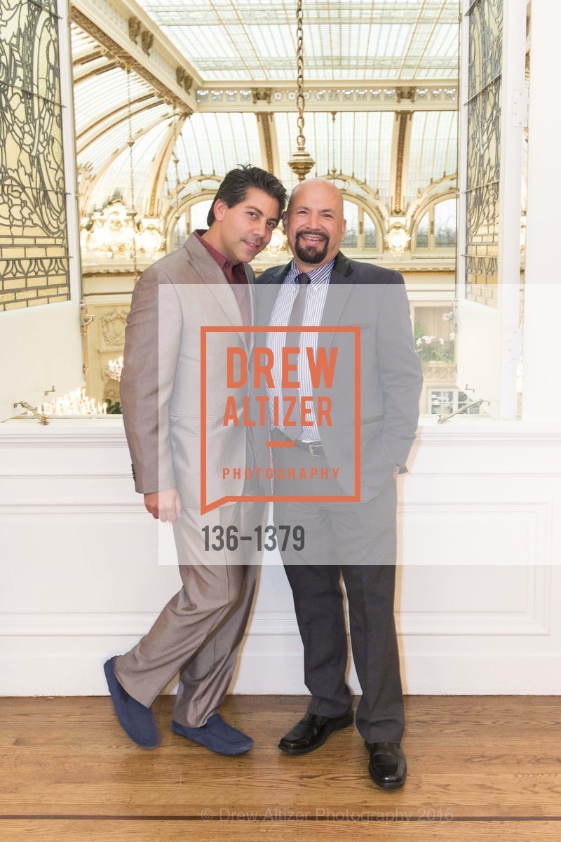 Elmer Guerrero, Ted Tannig, Compassion is Universal Preview Party, Palace Hotel, August 22nd, 2016, Photo #136-1379 Elmer Guerrero, Ted Tannig, Photo #136-1379