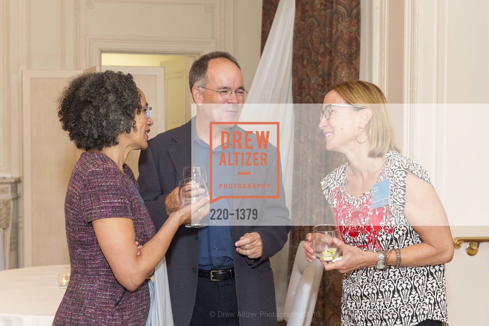 Brisdell Hunte, Chris Doyle, Judith Harkins, Compassion is Universal Preview Party, Palace Hotel, August 22nd, 2016, Photo #220-1379 Brisdell Hunte, Chris Doyle, Judith Harkins, Photo #220-1379