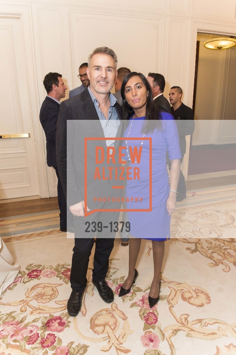 Roger Spring, Nisha Trivedi, Compassion is Universal Preview Party, Palace Hotel, August 22nd, 2016, Photo #239-1379 Roger Spring, Nisha Trivedi, Photo #239-1379