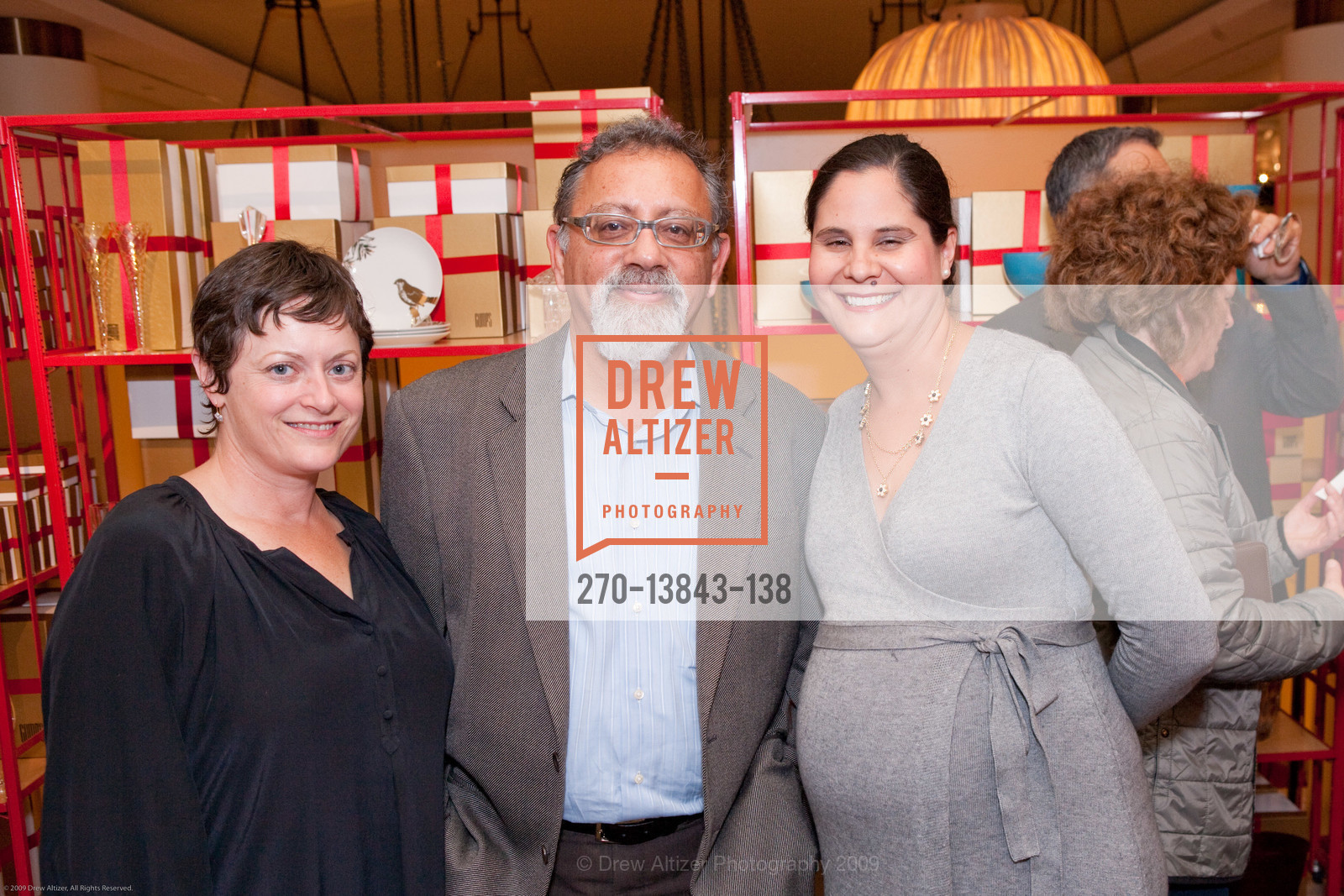 Georgina Rice, Suresh Mirchand, Cecilia Seguerra-Hill, GUMPS Hosts A Kickoff Party for DINING BY DESIGN, US, October 23rd, 2009, Photo #270-13843-138 Georgina Rice, Suresh Mirchand, Cecilia Seguerra-Hill, Photo #270-13843-138