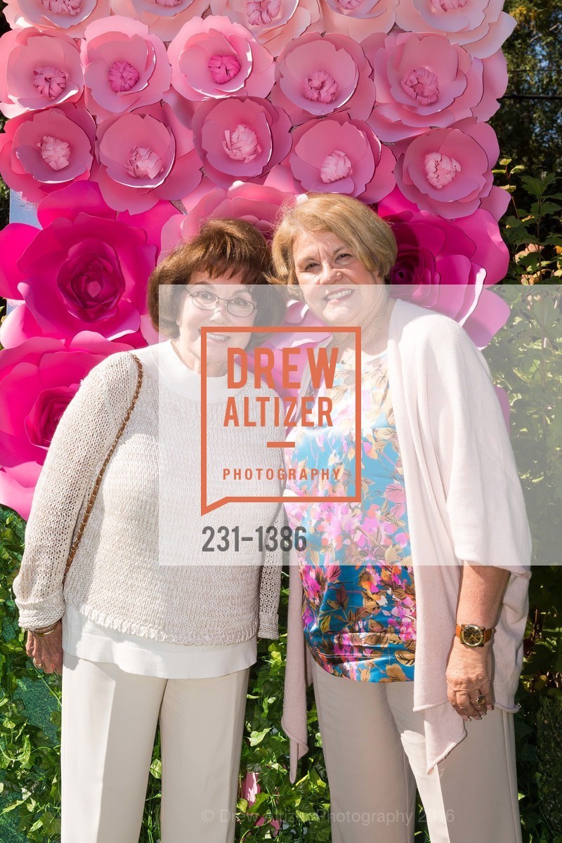 Diane Scott, Linda Grimes, Auxiliary of Court Appointed Special Advocates (CASA) of San Mateo County Annual Garden Party, Private Garden in Hillsborough. 125 El Cerrito Avenue, August 28th, 2016, Photo #231-1386 Diane Scott, Linda Grimes, Photo #231-1386