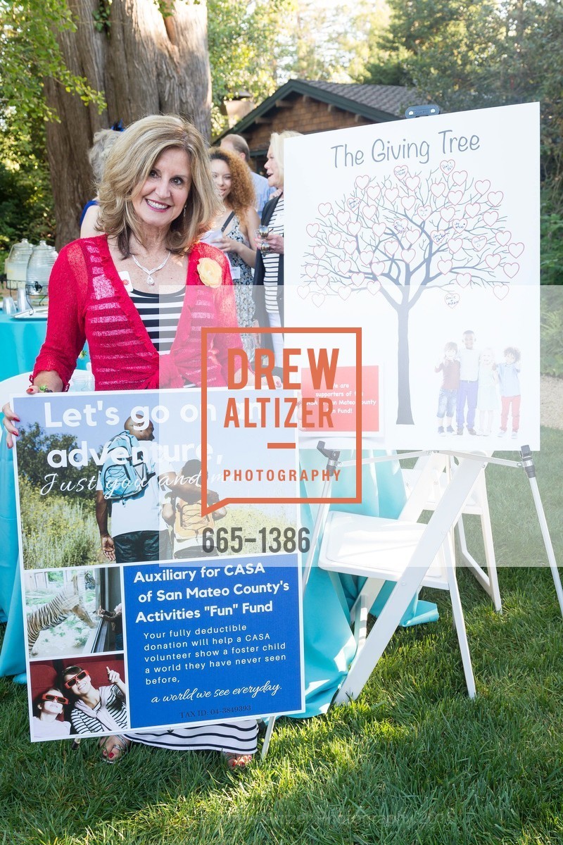 Dena Zwingle, Auxiliary of Court Appointed Special Advocates (CASA) of San Mateo County Annual Garden Party, Private Garden in Hillsborough. 125 El Cerrito Avenue, August 28th, 2016, Photo #665-1386 Dena Zwingle, Photo #665-1386