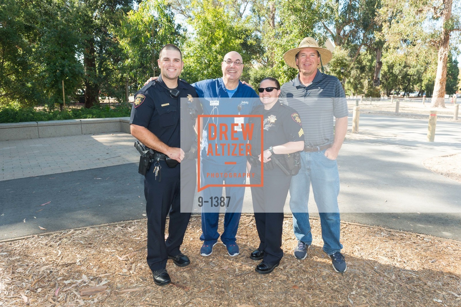 Kostielney, Michael Dotterer, Kristina Bell, Craig Awbrey, Robert Mitchell Going Away Party Tailgate, Lasuen Picnic Area, September 2nd, 2016, Photo #9-1387 Kostielney, Michael Dotterer, Kristina Bell, Craig Awbrey, Photo #9-1387