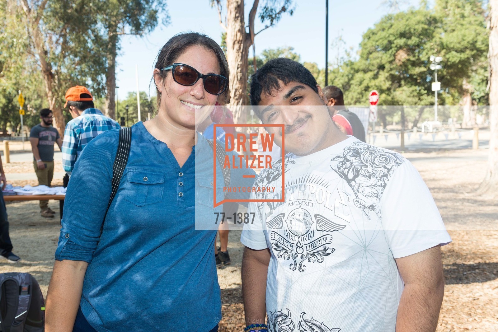 Francine Sorrentino, Javier Mota, Robert Mitchell Going Away Party Tailgate, Lasuen Picnic Area, September 2nd, 2016, Photo #77-1387 Francine Sorrentino, Javier Mota, Photo #77-1387
