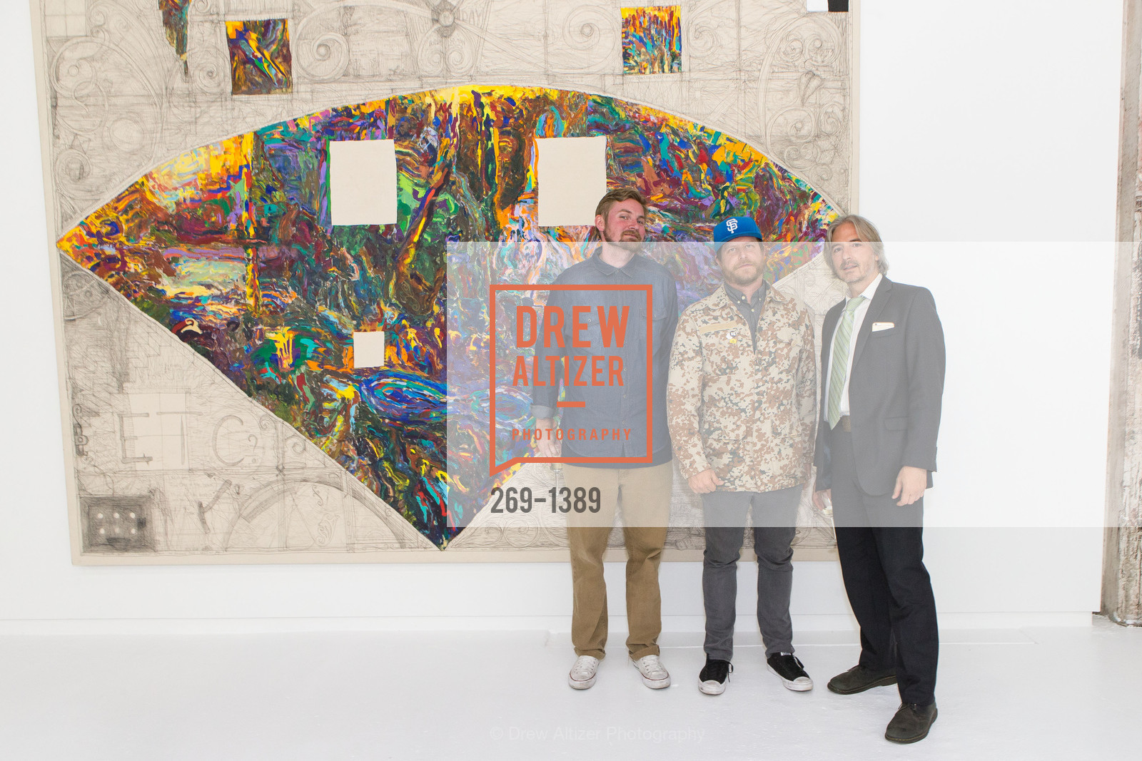 Brad Bernhardt, Andrew Schoultz, Matt Gonzalez, Hosfelt Gallery 20th Anniversary Exhibit, Hosfelt Gallery. 260 Utah St San Francisco, CA 94103, Photo #269-1389 Brad Bernhardt, Andrew Schoultz, Matt Gonzalez, Photo #269-1389