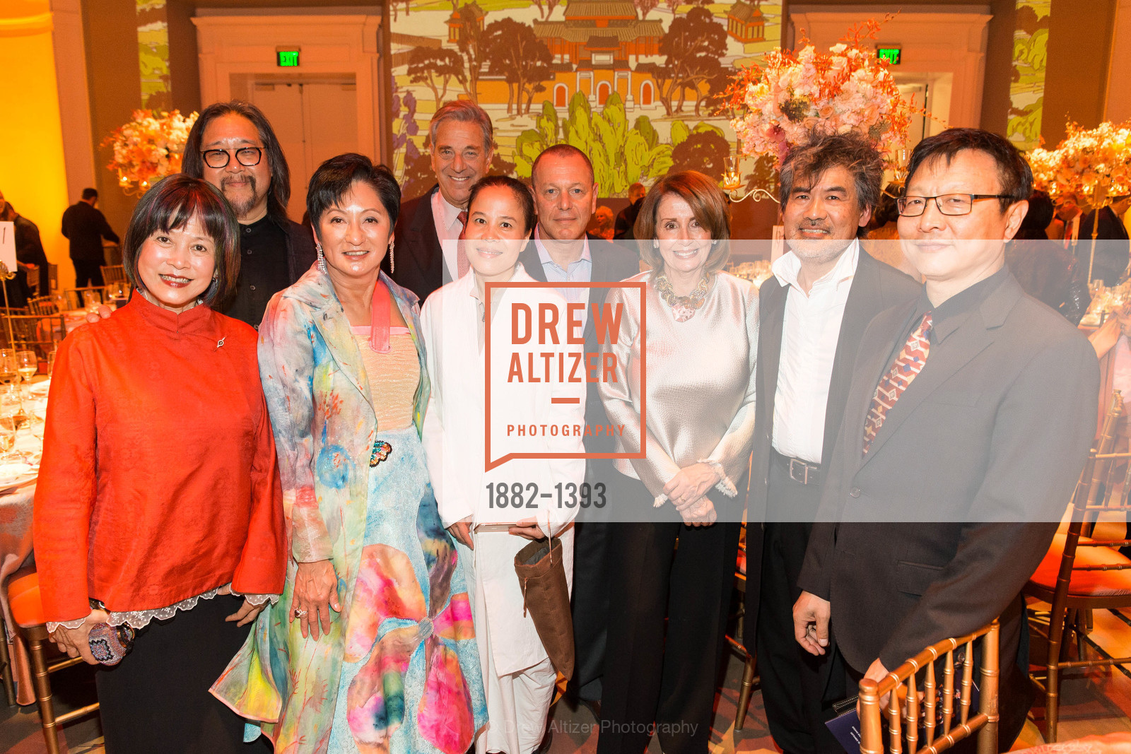 Nai-Chu Ding Lai, Dadawa Lipman, Ted Lipman, Nancy Pelosi, David Henry Hwang, Bright Sheng, Photo #1882-1393