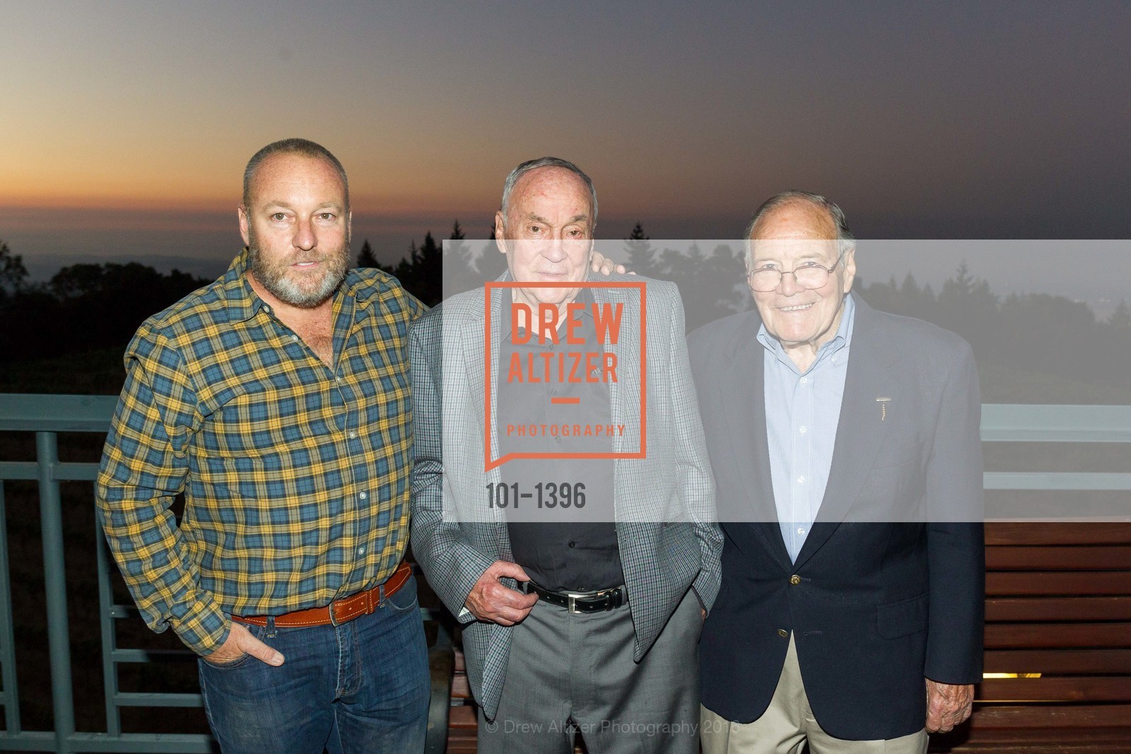 Tom Fogarty, Thomas Fogarty, Bob Mullen, Wine With Heart, Thomas Fogerty Winery, September 9th, 2016, Photo #101-1396 Tom Fogarty, Thomas Fogarty, Bob Mullen, Photo #101-1396