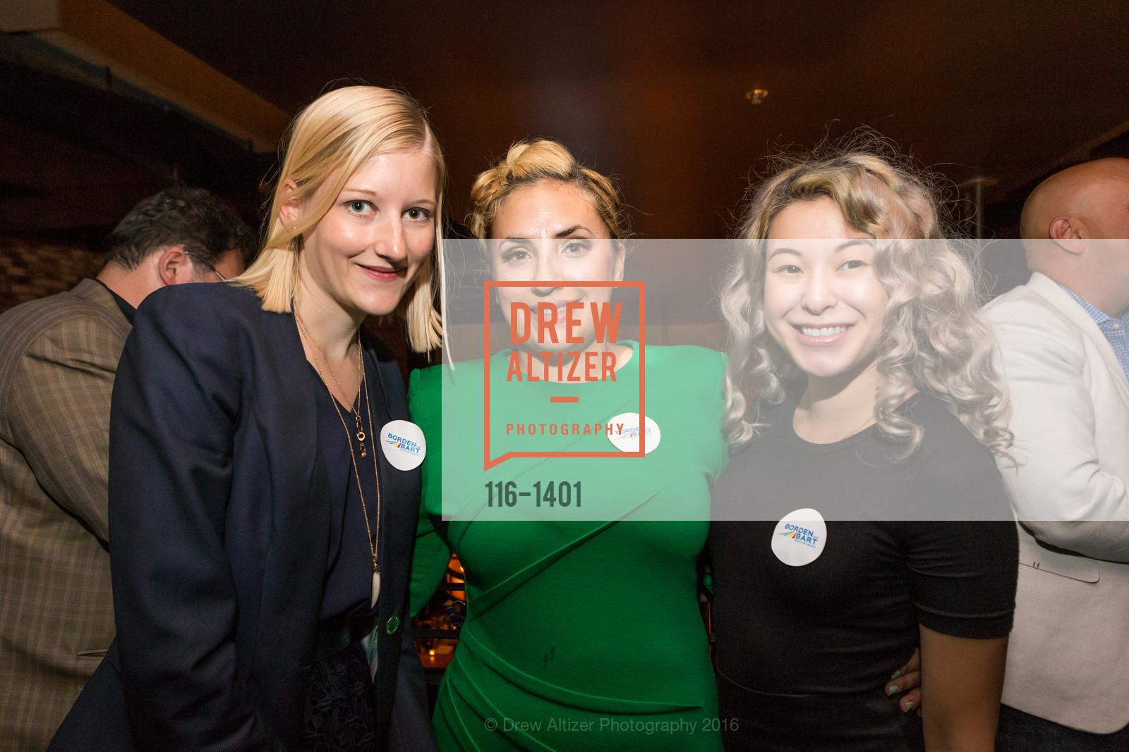 Francisca Weinzierl, Ashley Fitzpatrick, Borden for BART Campaign Kick Off, Lolinda. 2518 Mission Street, September 13th, 2016, Photo #116-1401 Francisca Weinzierl, Ashley Fitzpatrick, Photo #116-1401