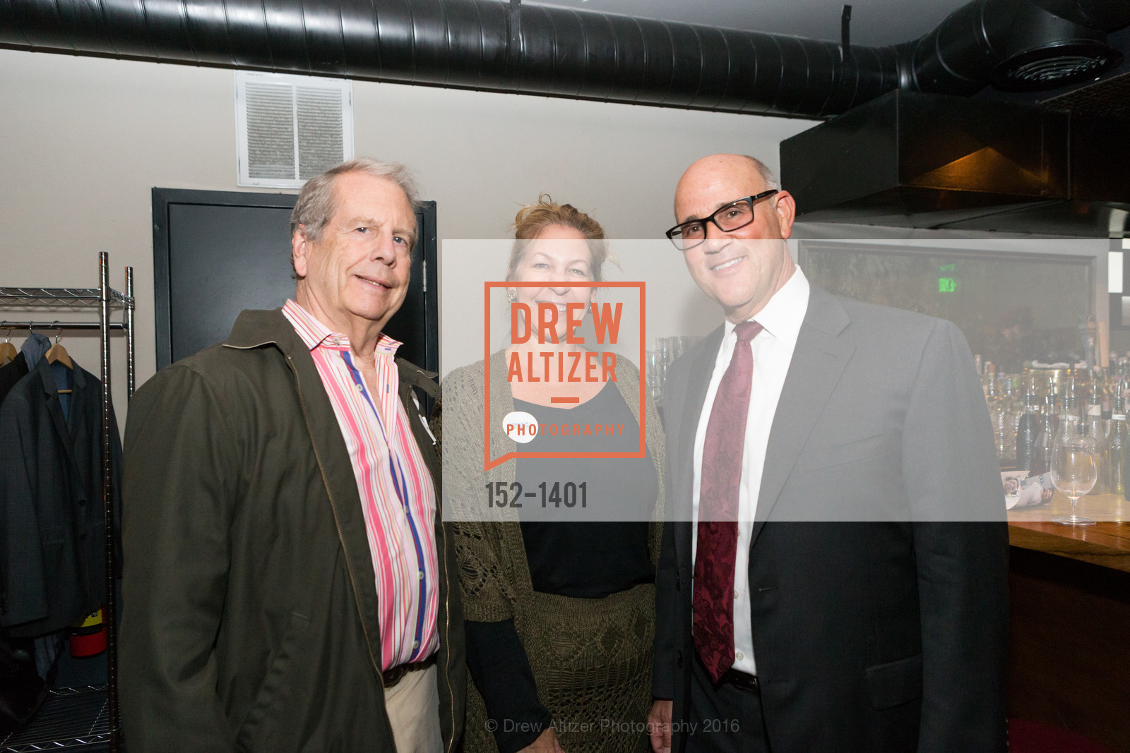Jim Haas, Denise LaPointe, Jim Wunderman, Borden for BART Campaign Kick Off, Lolinda. 2518 Mission Street, September 13th, 2016, Photo #152-1401 Jim Haas, Denise LaPointe, Jim Wunderman, Photo #152-1401