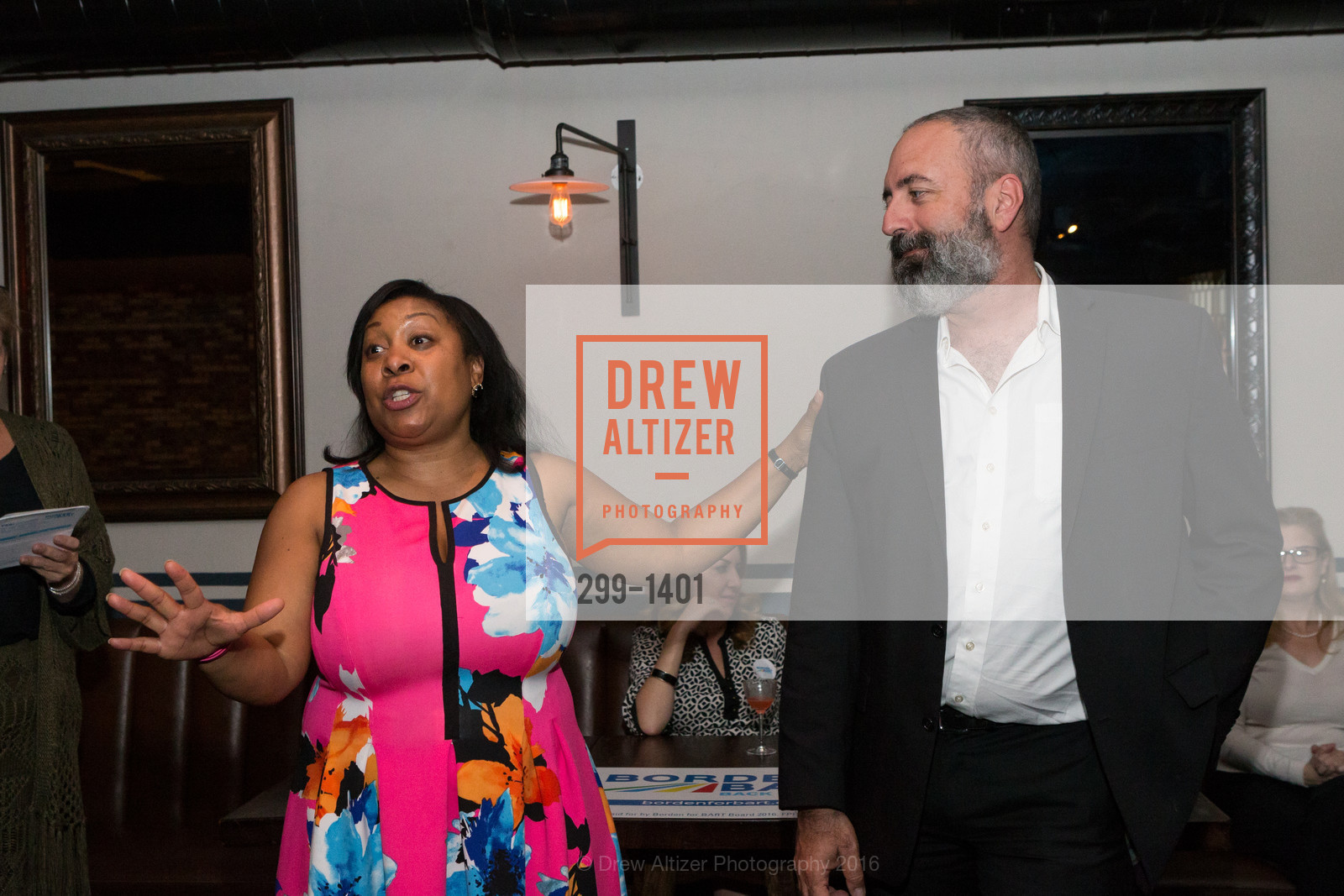 Gwyneth Borden, Tom Radulovich, Borden for BART Campaign Kick Off, Lolinda. 2518 Mission Street, September 13th, 2016, Photo #299-1401 Gwyneth Borden, Tom Radulovich, Photo #299-1401