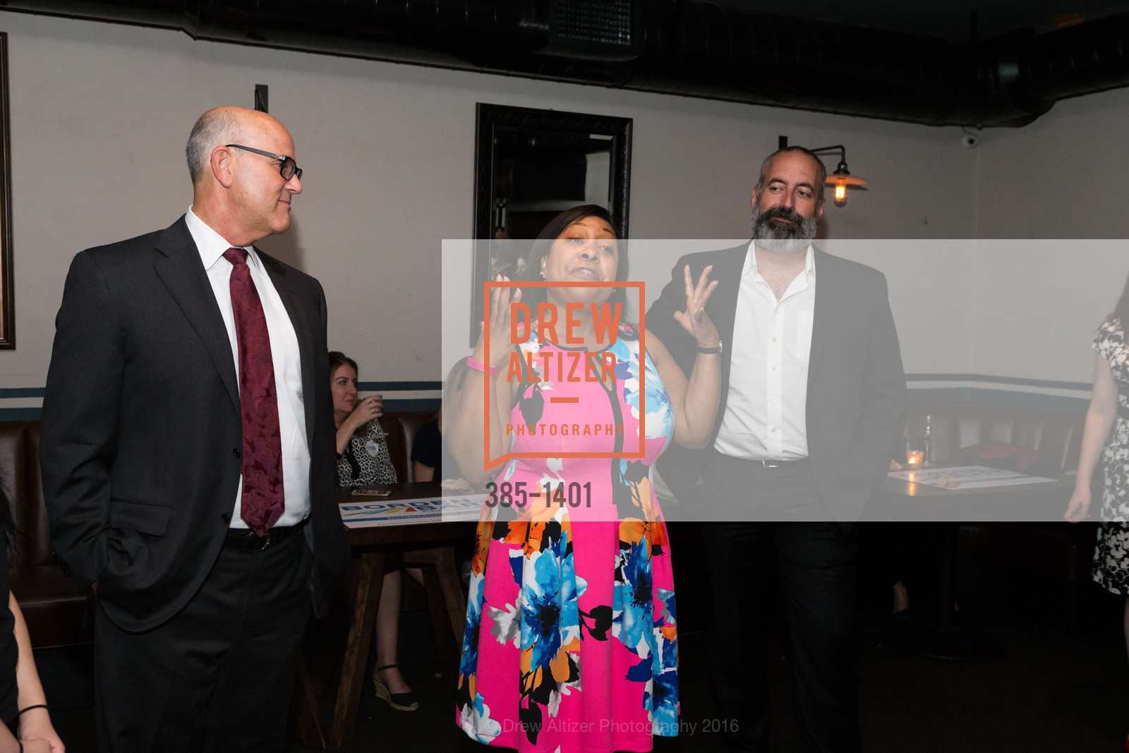 Jim Wunderman, Gwyneth Borden, Tom Radulovich, Borden for BART Campaign Kick Off, Lolinda. 2518 Mission Street, September 13th, 2016, Photo #385-1401 Jim Wunderman, Gwyneth Borden, Tom Radulovich, Photo #385-1401