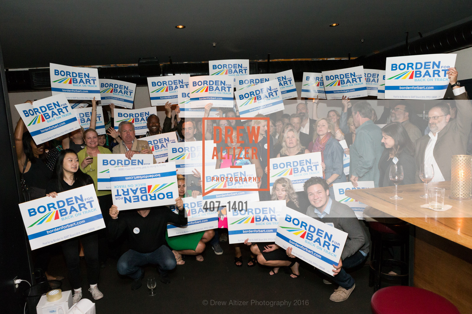 Atmosphere, Borden for BART Campaign Kick Off, Lolinda. 2518 Mission Street, September 13th, 2016, Photo #407-1401 Atmosphere, Photo #407-1401