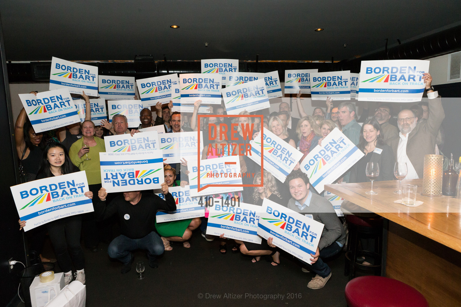 Atmosphere, Borden for BART Campaign Kick Off, Lolinda. 2518 Mission Street, September 13th, 2016, Photo #410-1401 Atmosphere, Photo #410-1401