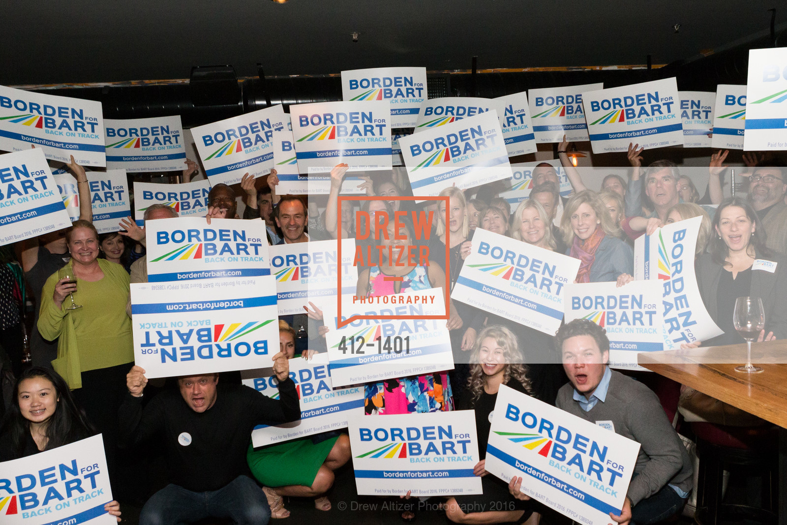 Atmosphere, Borden for BART Campaign Kick Off, Lolinda. 2518 Mission Street, September 13th, 2016, Photo #412-1401 Atmosphere, Photo #412-1401
