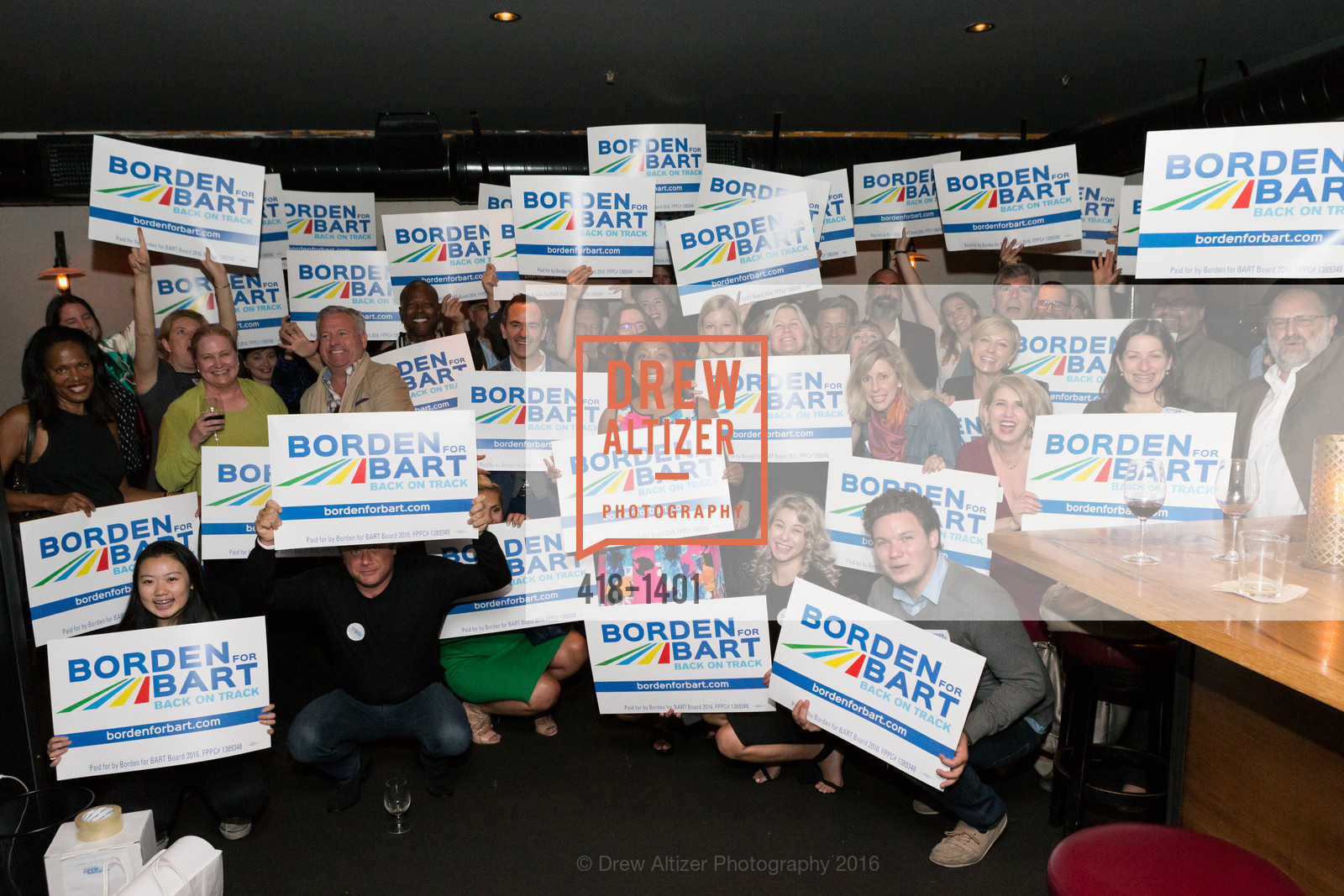 Atmosphere, Borden for BART Campaign Kick Off, Lolinda. 2518 Mission Street, September 13th, 2016, Photo #418-1401 Atmosphere, Photo #418-1401