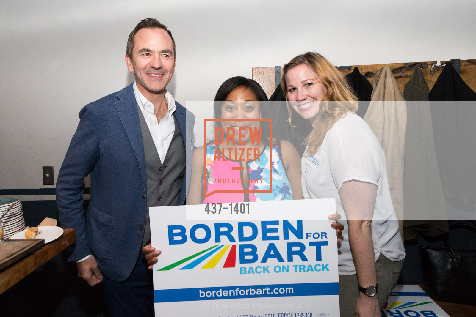 Adriano Paganini, Gwyneth Borden, Samantha Higgins, Borden for BART Campaign Kick Off, Lolinda. 2518 Mission Street, September 13th, 2016, Photo #437-1401 Adriano Paganini, Gwyneth Borden, Samantha Higgins, Photo #437-1401