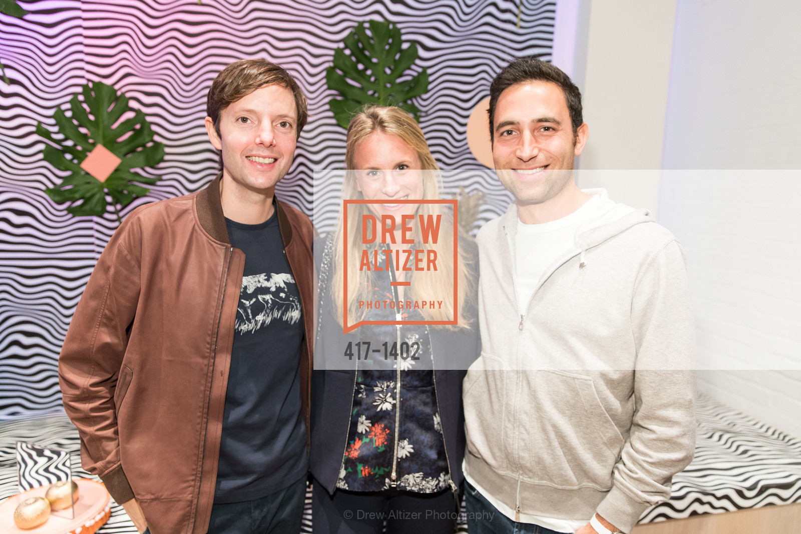 Matt Cohler, Erica Belsky, Scott Belsky, PIA Opening Party, 414 Jackson Street. 414 Jackson Street, Photo #417-1402 Matt Cohler, Erica Belsky, Scott Belsky, Photo #417-1402