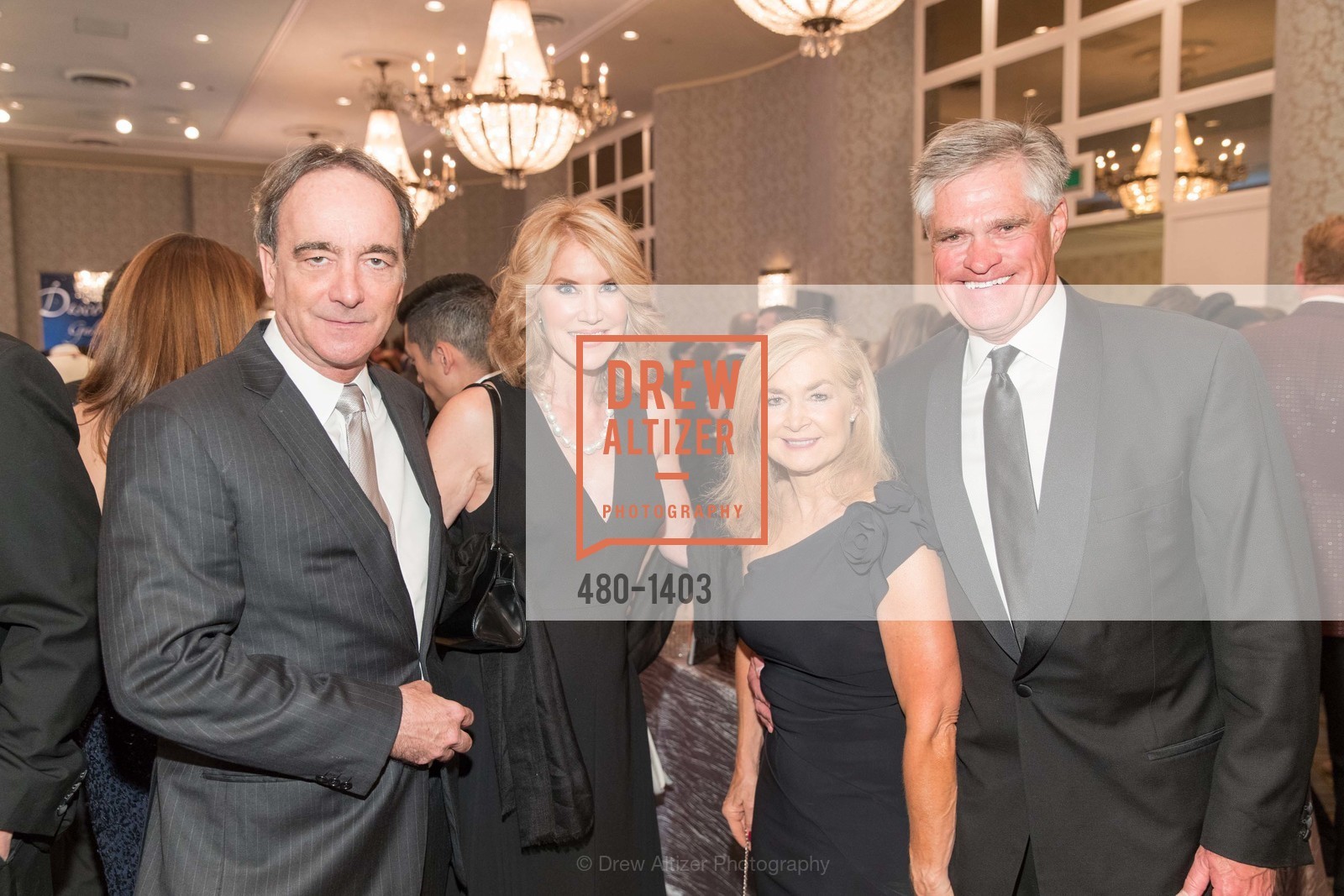Denny Lamfear, Karen Lamfear, Lynne Edminster, Brian Atwood, American Cancer Society's Discovery Gala, Fairmont, Photo #480-1403 Denny Lamfear, Karen Lamfear, Lynne Edminster, Brian Atwood, Photo #480-1403